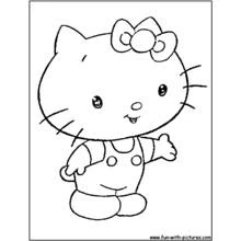 Hello Kitty (Anime and Manga) coloring page #36808 to print and color