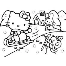 Hello Kitty (Anime and Manga) coloring page #36816 to print and color