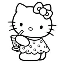 Hello Kitty (Anime and Manga) coloring page #36853 to print and color