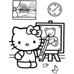 Hello Kitty (Anime and Manga) coloring page #36891 to print and color