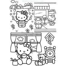 Hello Kitty (Anime and Manga) coloring page #37004 to print and color