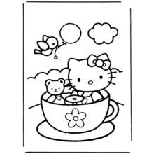 Hello Kitty (Anime and Manga) coloring page #37060 to print and color