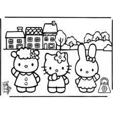 Hello Kitty (Anime and Manga) coloring page #37067 to print and color