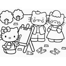 Hello Kitty (Anime and Manga) coloring page #37083 to print and color