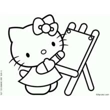Hello Kitty (Anime and Manga) coloring page #37094 to print and color