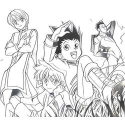 Coloring pages: Hunter x Hunter - Free Printable Coloring Pages