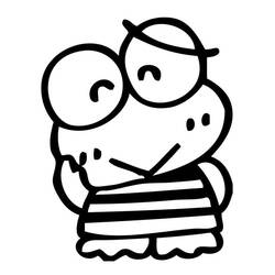Coloring pages: Keroppi - Free Printable Coloring Pages