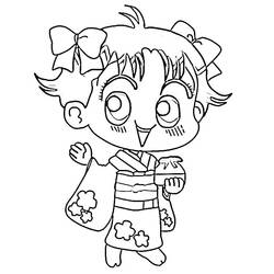 Coloring pages: Kocchi Muite Miiko - Free Printable Coloring Pages
