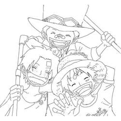 Coloring pages: Luffy - Free Printable Coloring Pages
