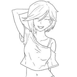 Coloring page: Manga Girl (Anime and Manga) #190654 - Free Printable Coloring Pages