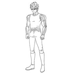 Coloring pages: One Punch Man - Free Printable Coloring Pages