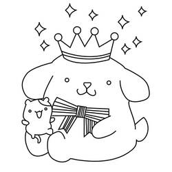 Coloring pages: Pompompurin - Free Printable Coloring Pages