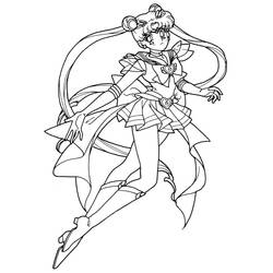 Sailor Moon (Anime and Manga) coloring page #183013 to print and color