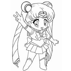 Sailor Moon (Anime and Manga) coloring page #183015 to print and color