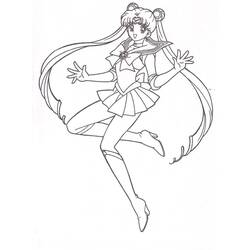 Sailor Moon (Anime and Manga) coloring page #183023 to print and color