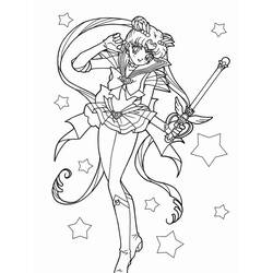 Sailor Moon (Anime and Manga) coloring page #183025 to print and color