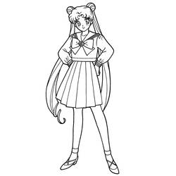 Sailor Moon (Anime and Manga) coloring page #183029 to print and color