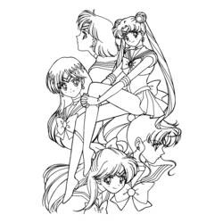 Coloring page: Sailor Moon (Anime and Manga) #50230 - Free Printable Coloring Pages