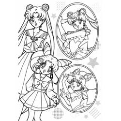 Sailor Moon (Anime and Manga) coloring page #50301 to print and color