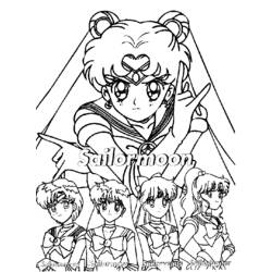 Sailor Moon (Anime and Manga) coloring page #50305 to print and color