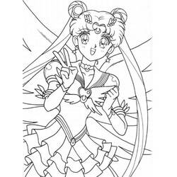 Sailor Moon (Anime and Manga) coloring page #50356 to print and color