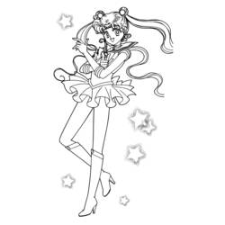 Coloring page: Sailor Moon (Anime and Manga) #50401 - Free Printable Coloring Pages