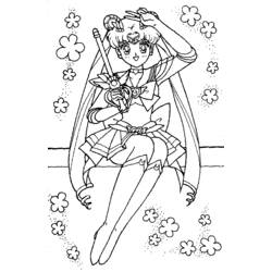 Sailor Moon (Anime and Manga) coloring page #50418 to print and color