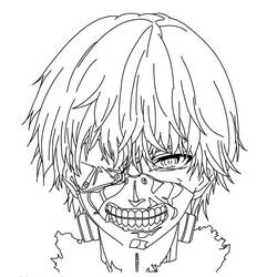 Coloring pages: Tokyo Ghoul - Free Printable Coloring Pages
