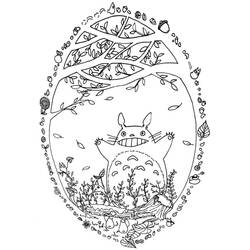 Coloring pages: Totoro - Free Printable Coloring Pages