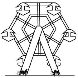 Coloring page: Amusement Park (Buildings and Architecture) #210876 - Free Printable Coloring Pages