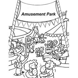 Coloring page: Amusement Park (Buildings and Architecture) #210886 - Free Printable Coloring Pages