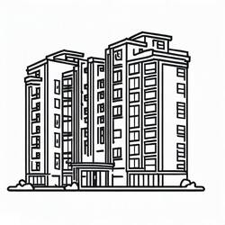 Apartment (Buildings and Architecture) coloring page #189291 to print and color