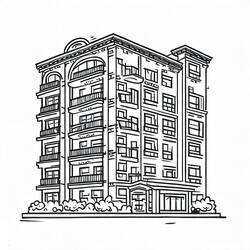 Apartment (Buildings and Architecture) coloring page #189295 to print and color
