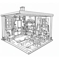 Apartment (Buildings and Architecture) coloring page #189301 to print and color