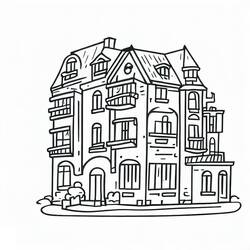 Apartment (Buildings and Architecture) coloring page #189304 to print and color