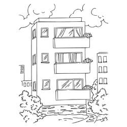 Apartment (Buildings and Architecture) coloring page #189306 to print and color