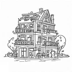 Apartment (Buildings and Architecture) coloring page #189307 to print and color