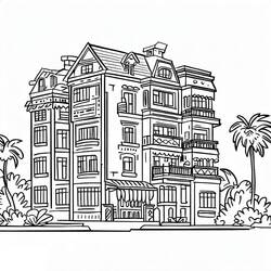 Apartment (Buildings and Architecture) coloring page #189308 to print and color