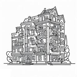 Apartment (Buildings and Architecture) coloring page #189309 to print and color