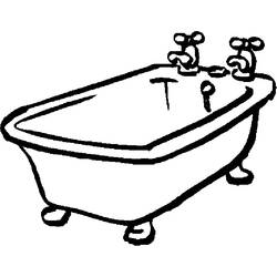 Coloring page: Bathroom (Buildings and Architecture) #61750 - Printable coloring pages