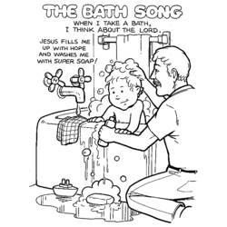 Coloring page: Bathroom (Buildings and Architecture) #61751 - Printable coloring pages