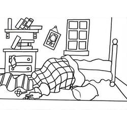 Coloring page: Bedroom (Buildings and Architecture) #203880 - Free Printable Coloring Pages