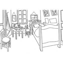 Coloring page: Bedroom (Buildings and Architecture) #203883 - Free Printable Coloring Pages