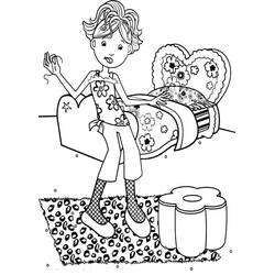 Coloring page: Bedroom (Buildings and Architecture) #203889 - Free Printable Coloring Pages