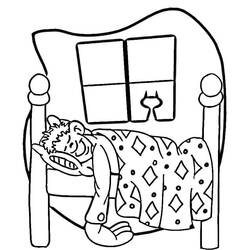 Coloring page: Bedroom (Buildings and Architecture) #203893 - Free Printable Coloring Pages