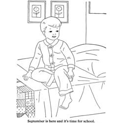 Coloring page: Bedroom (Buildings and Architecture) #63491 - Printable coloring pages