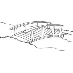 Bridge (Buildings and Architecture) coloring page #204339 to print and color