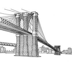 Bridge (Buildings and Architecture) coloring page #204346 to print and color