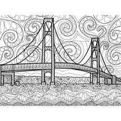 Bridge (Buildings and Architecture) coloring page #204348 to print and color