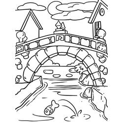 Bridge (Buildings and Architecture) coloring page #204350 to print and color